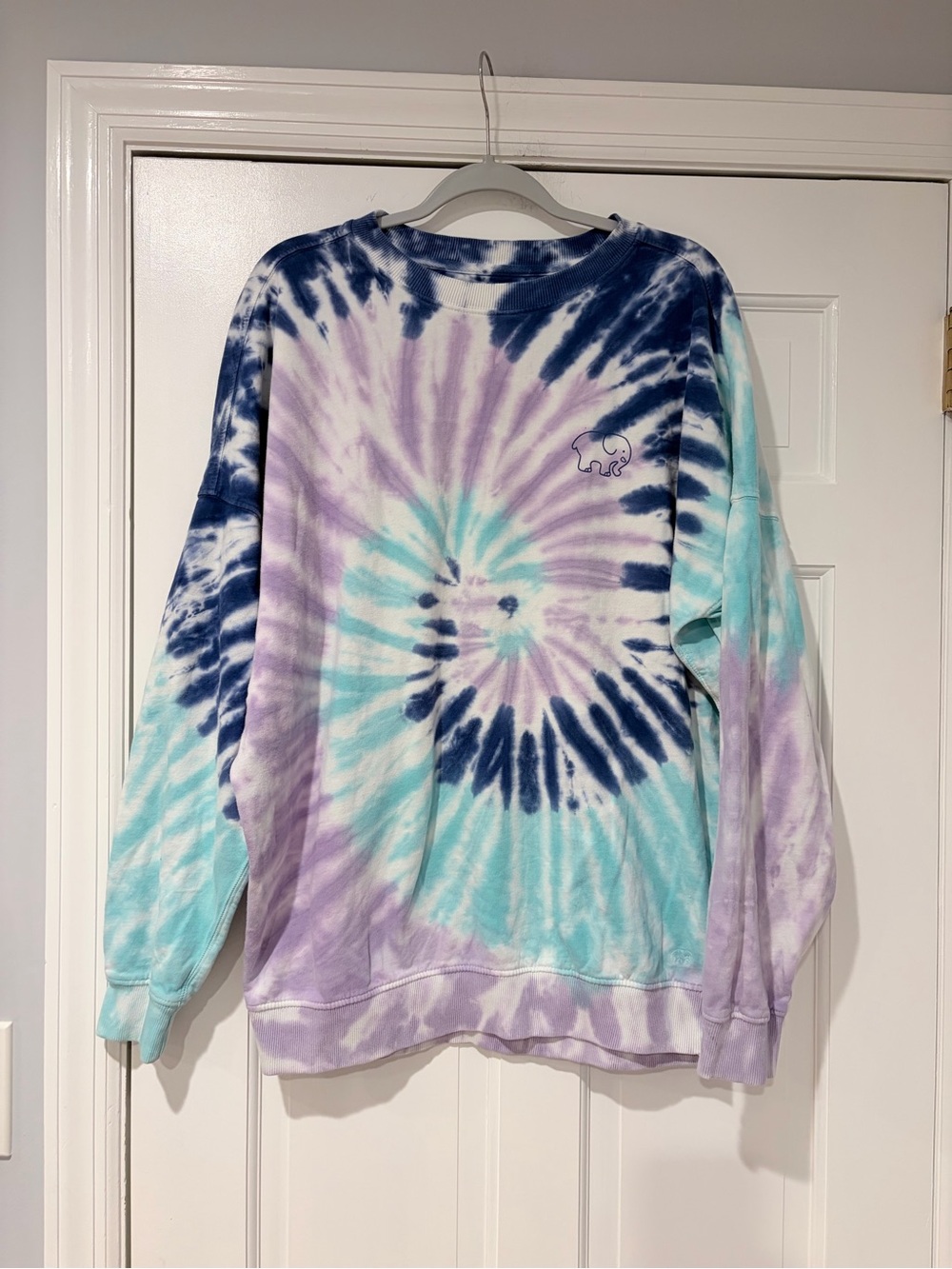 Ivory Ella Tie Dye Crewneck Sweatshirt – Size Small